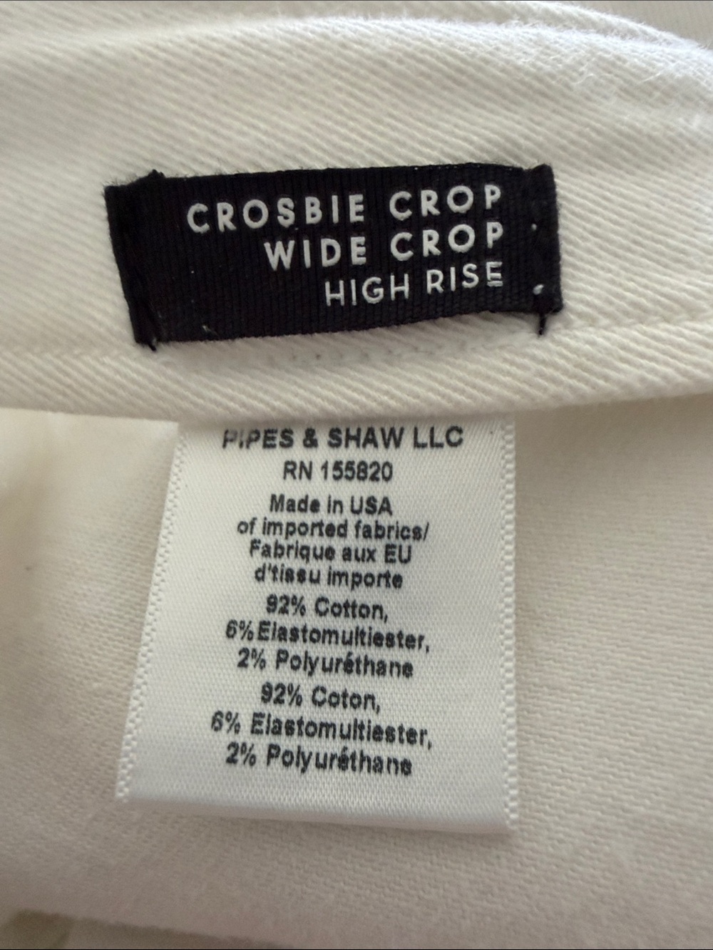 Worn Once! Veronica Beard White Wide Leg Crosbie Crop Jean. - Picture 11 of 12